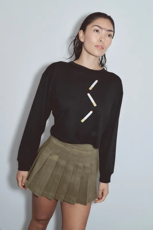 Cigarettes Wool Blend Long Sleeve Tee made by Fashion Brand Company