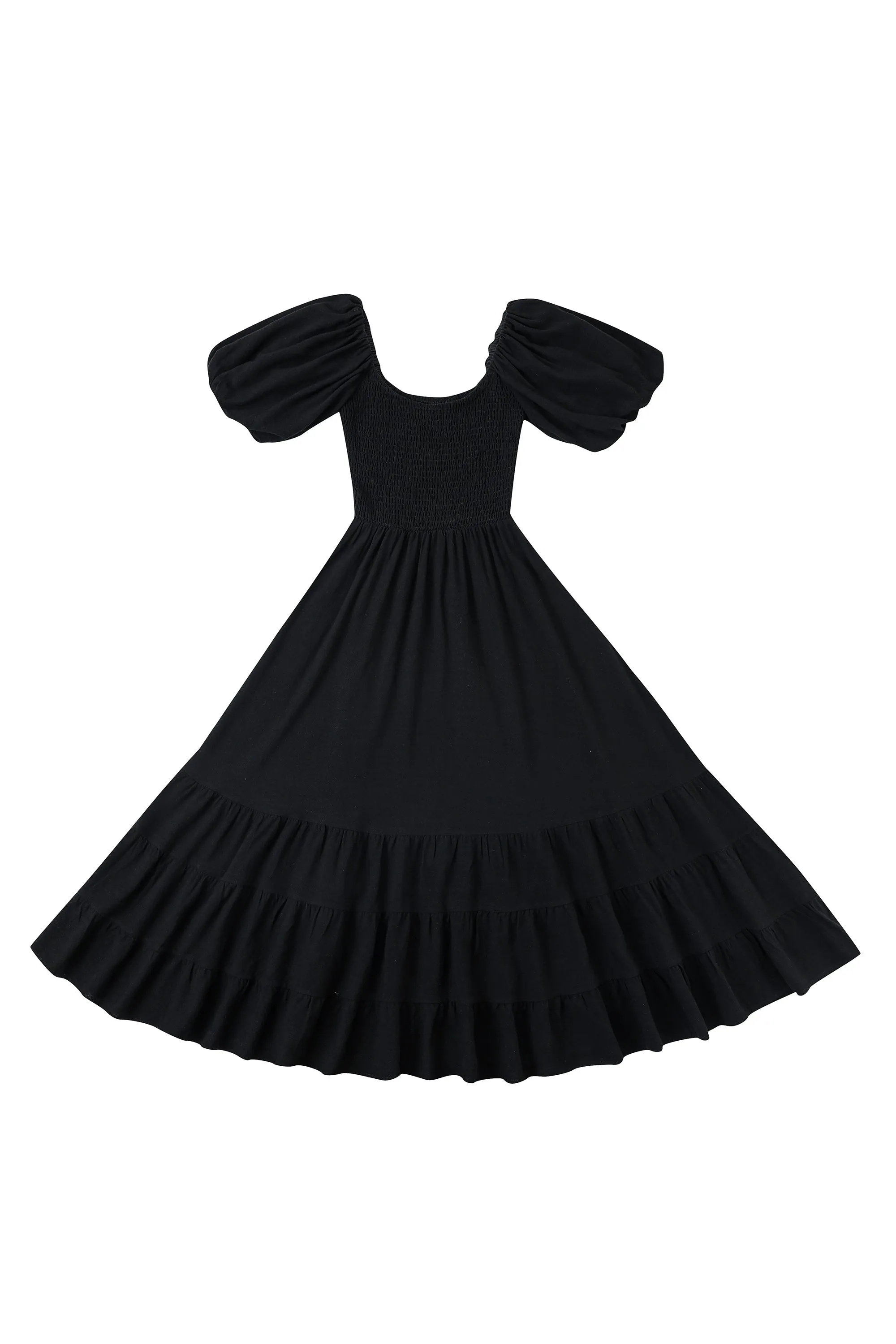 Picnic Gown Soft Linen Black sold by Fashion Brand Company