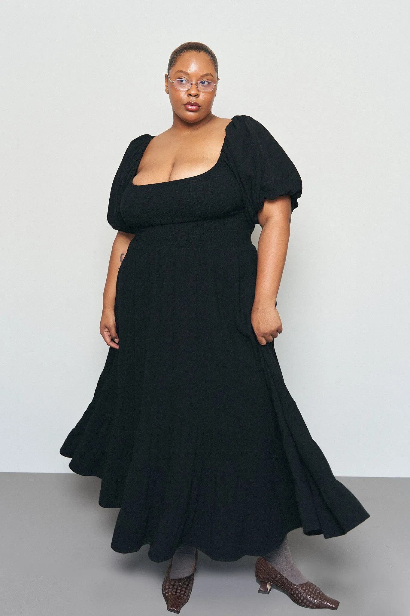 Picnic Gown Soft Linen Black sold by Fashion Brand Company product image thumbnail 3