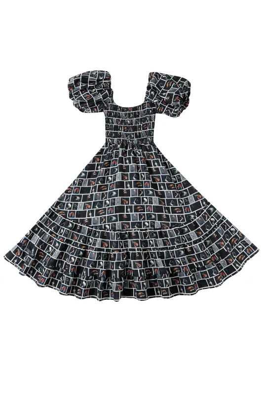 Picnic Gown Cute Fish Linen made by Fashion Brand Company
