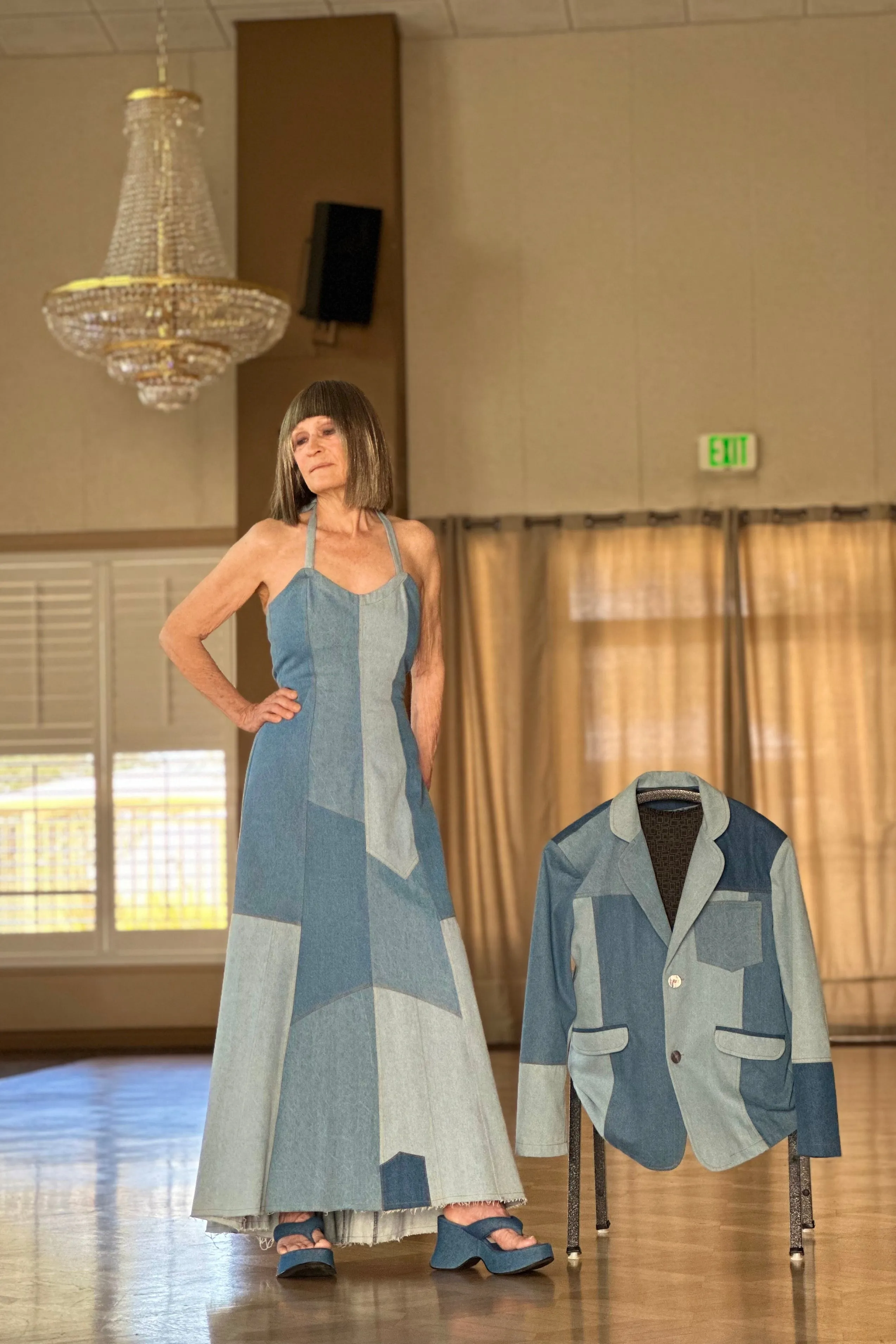 Brit Denim Gown sold by Fashion Brand Company product image thumbnail 2