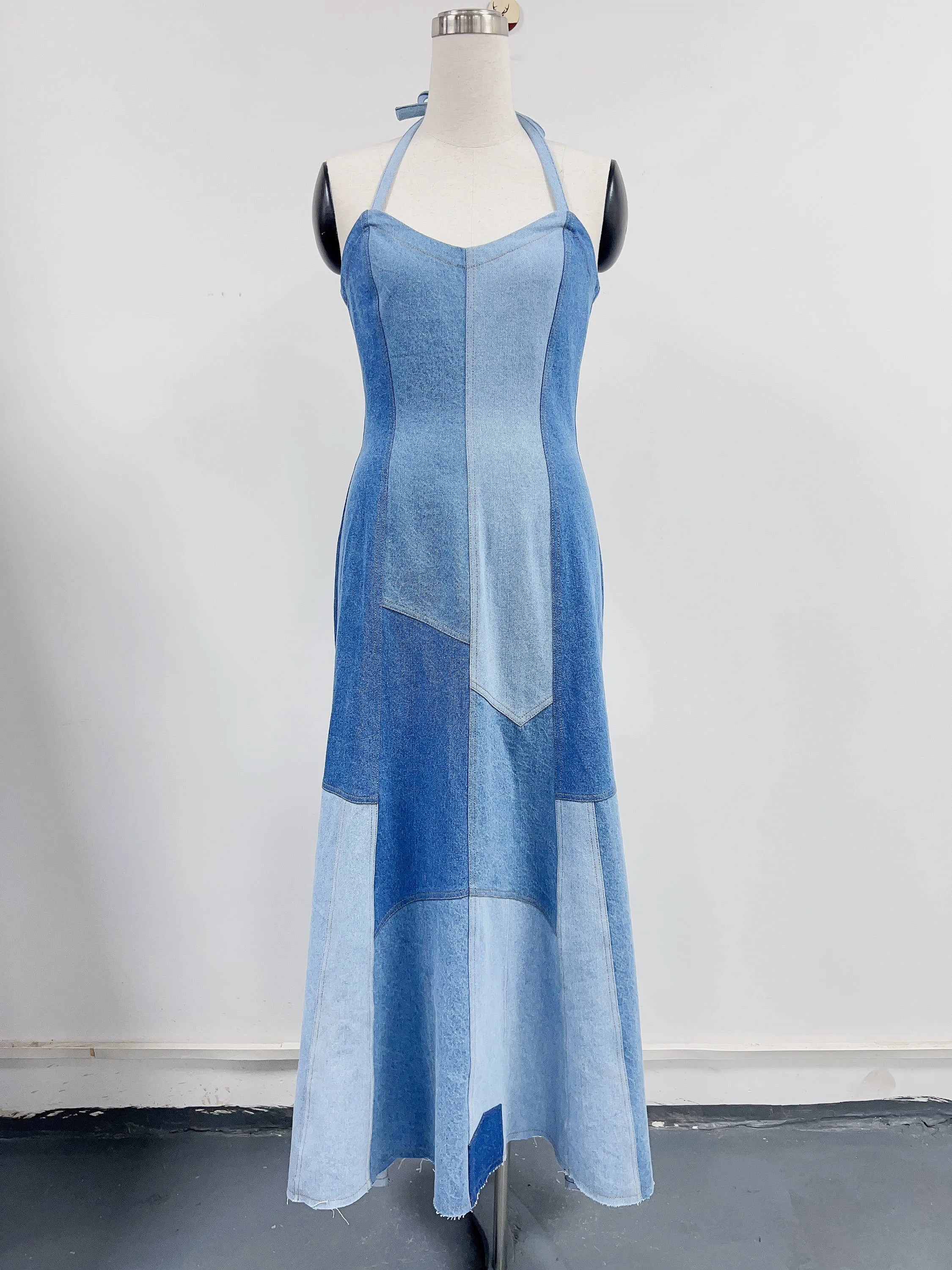 Brit Denim Gown sold by Fashion Brand Company product image thumbnail 3