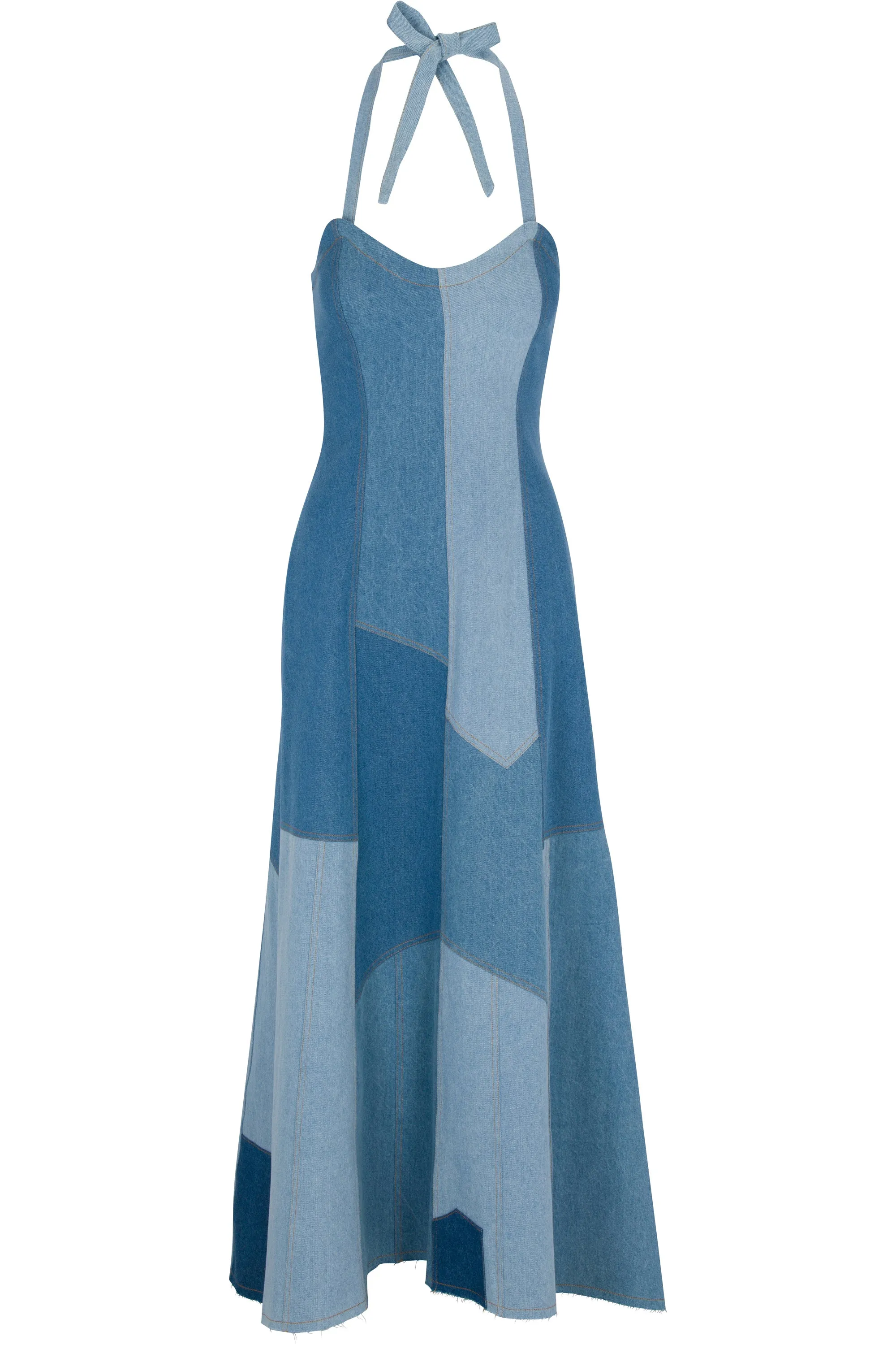 Brit Denim Gown sold by Fashion Brand Company