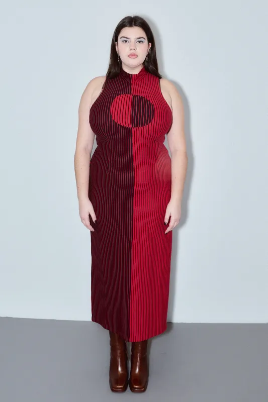 Blood Stripe Maxi Dress made by Fashion Brand Company