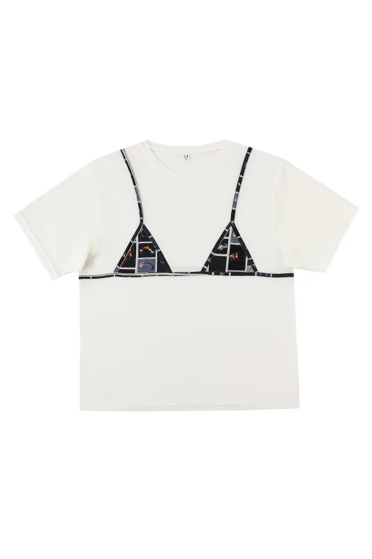 Unisex Bikini Bod Wool Blend Tee Cuter Fish made by Fashion Brand Company