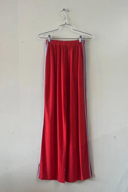 #1: XS Scrap Sporty Lazy Pants Soft Linen - Red / Light Blue made by Fashion Brand Company