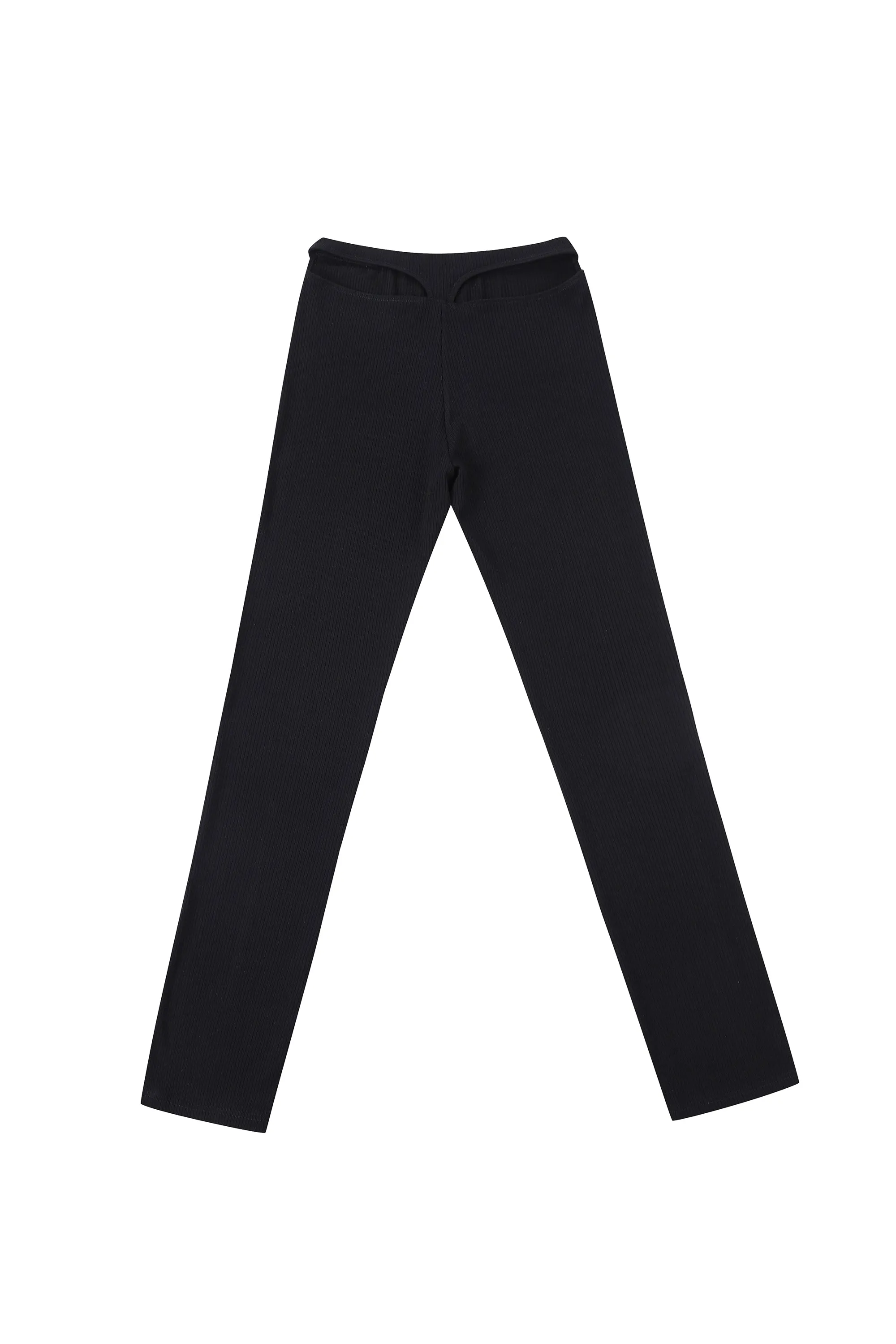 Whale Tail Tencel Rib Pants Black sold by Fashion Brand Company product image thumbnail 5