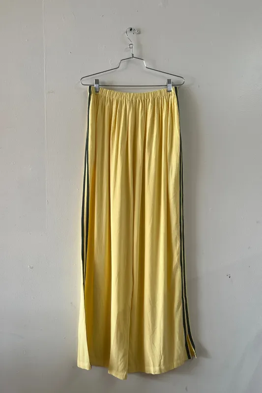 #13: XL Scrap Sporty Lazy Pants Soft Linen - Yellow / Forest Green made by Fashion Brand Company