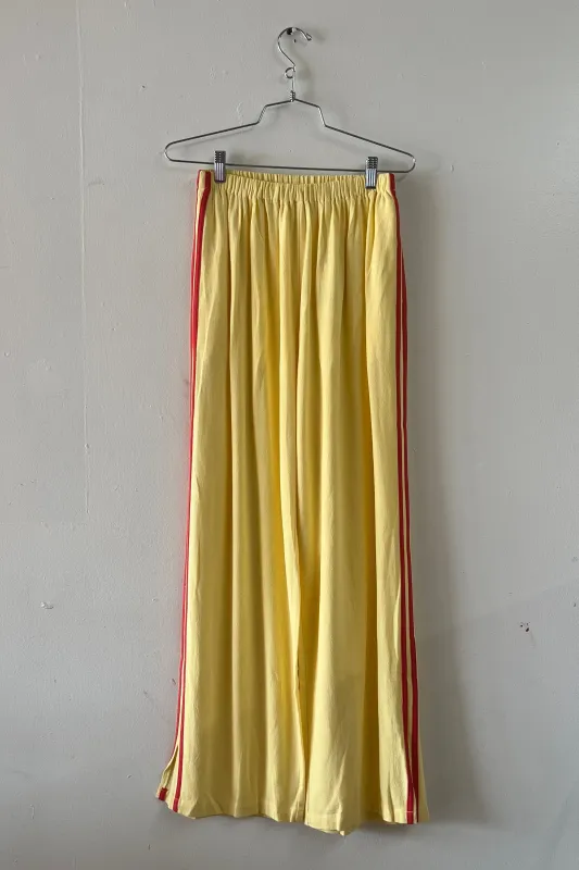 #10: M Scrap Sporty Lazy Pants Soft Linen - Yellow / Red made by Fashion Brand Company