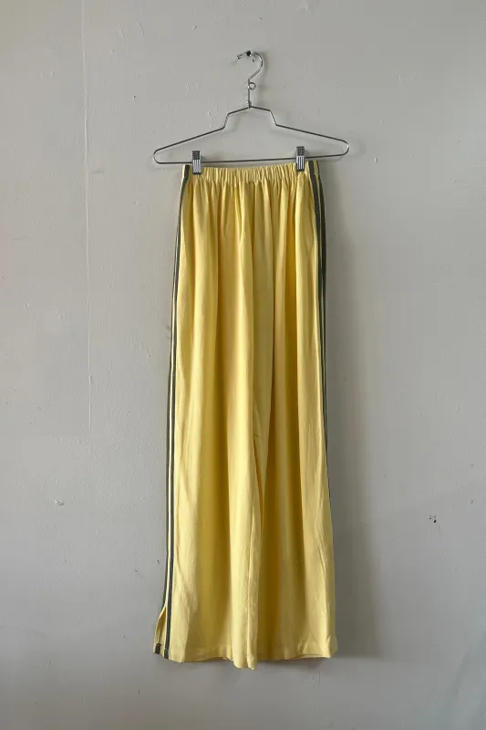 #8: XS Scrap Sporty Lazy Pants Soft Linen - Yellow / Army Green made by Fashion Brand Company