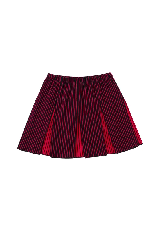 5 left - Blood Stripe Cheer Skirt made by Fashion Brand Company