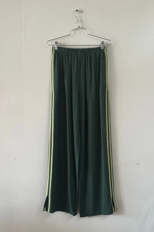 #29: S Scrap Sporty Lazy Pants Soft Linen - Forest Green / Sage Green made by Fashion Brand Company