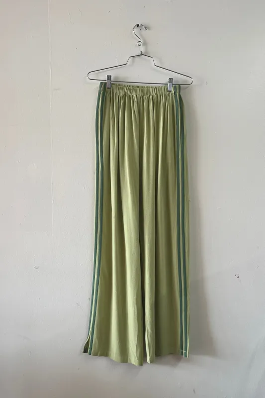 #15: S Scrap Sporty Lazy Pants Soft Linen - Sage Green / Mid Green made by Fashion Brand Company