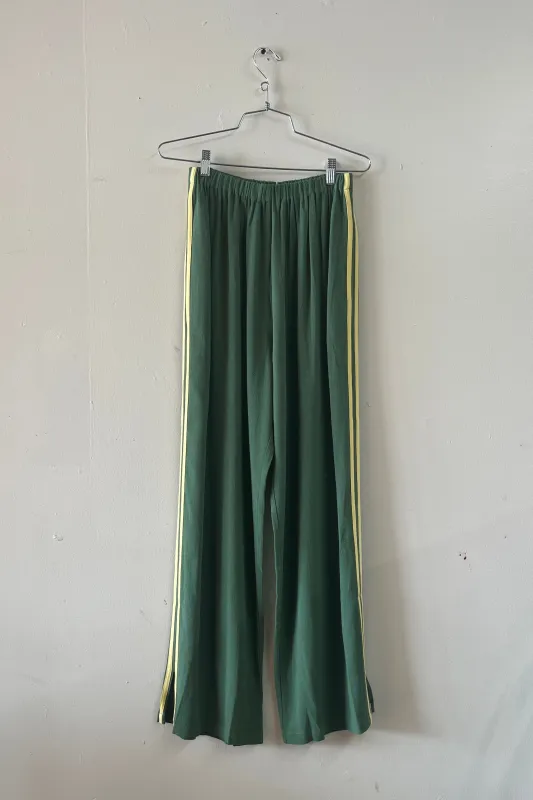 #22: M Scrap Sporty Lazy Pants Soft Linen - Mid Green / Yellow made by Fashion Brand Company