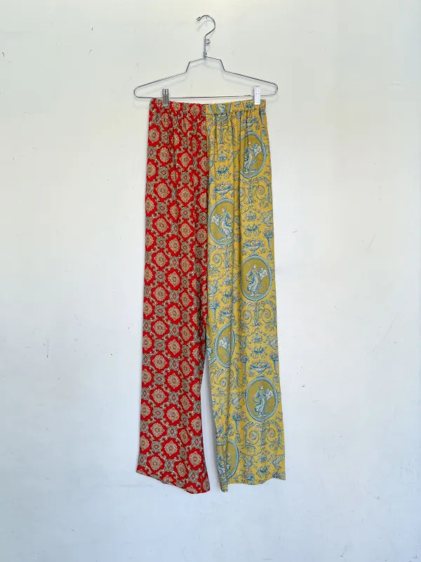 #9: S Scrap Split Print Lazy Pants - Fancy Red Couch / Yellow Toile made by Fashion Brand Company