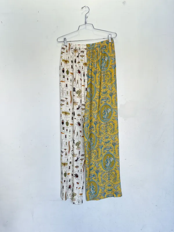 #32: M Scrap Split Print Lazy Pants - Bugs / Yellow Toile made by Fashion Brand Company