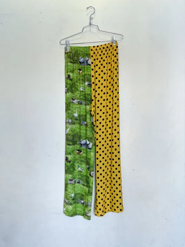 #27: S Scrap Split Print Lazy Pants - Ducks / Polka Dot made by Fashion Brand Company