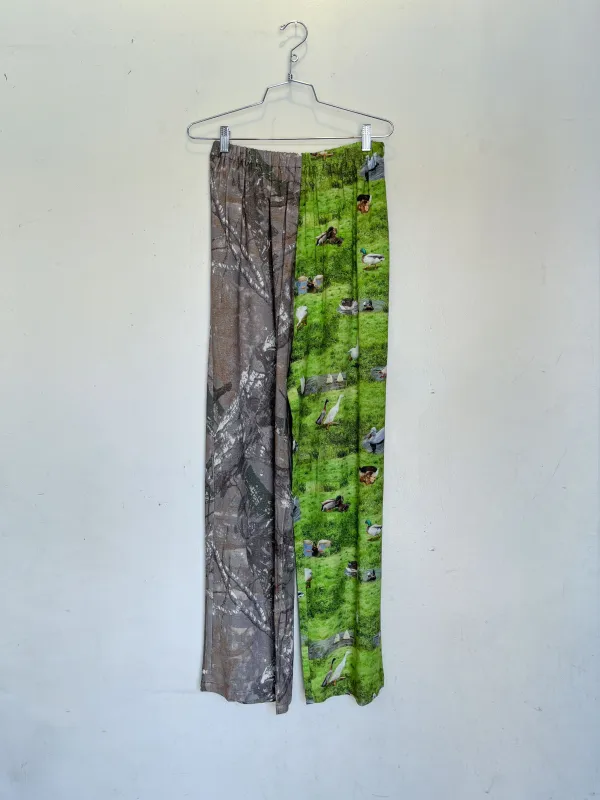 #30: M Scrap Split Print Lazy Pants - Forest Camo / Ducks made by Fashion Brand Company