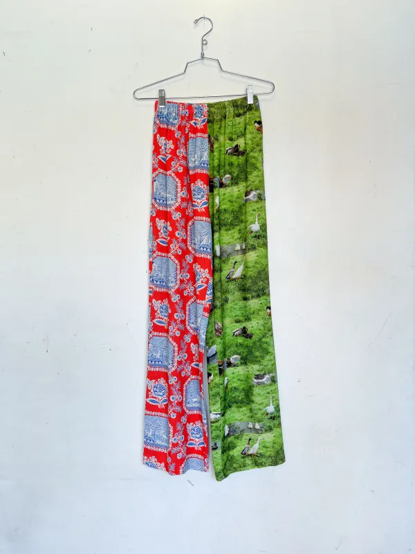 #2: XL Scrap Split Print Lazy Pants - French Sex / Ducks made by Fashion Brand Company