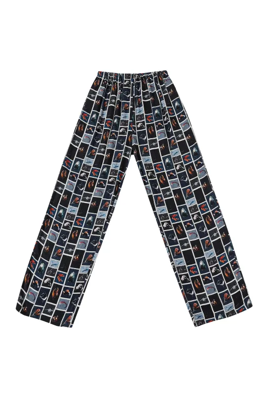 Lazy Pants Soft Linen Cuter Fish made by Fashion Brand Company