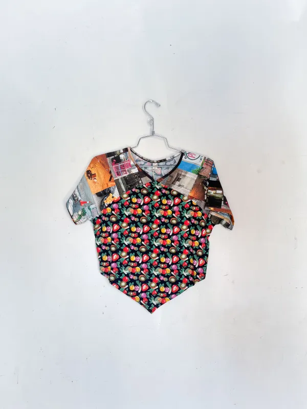#5: S Scrap Raglan Tee - Vegetable Medley / Nyc Trash made by Fashion Brand Company