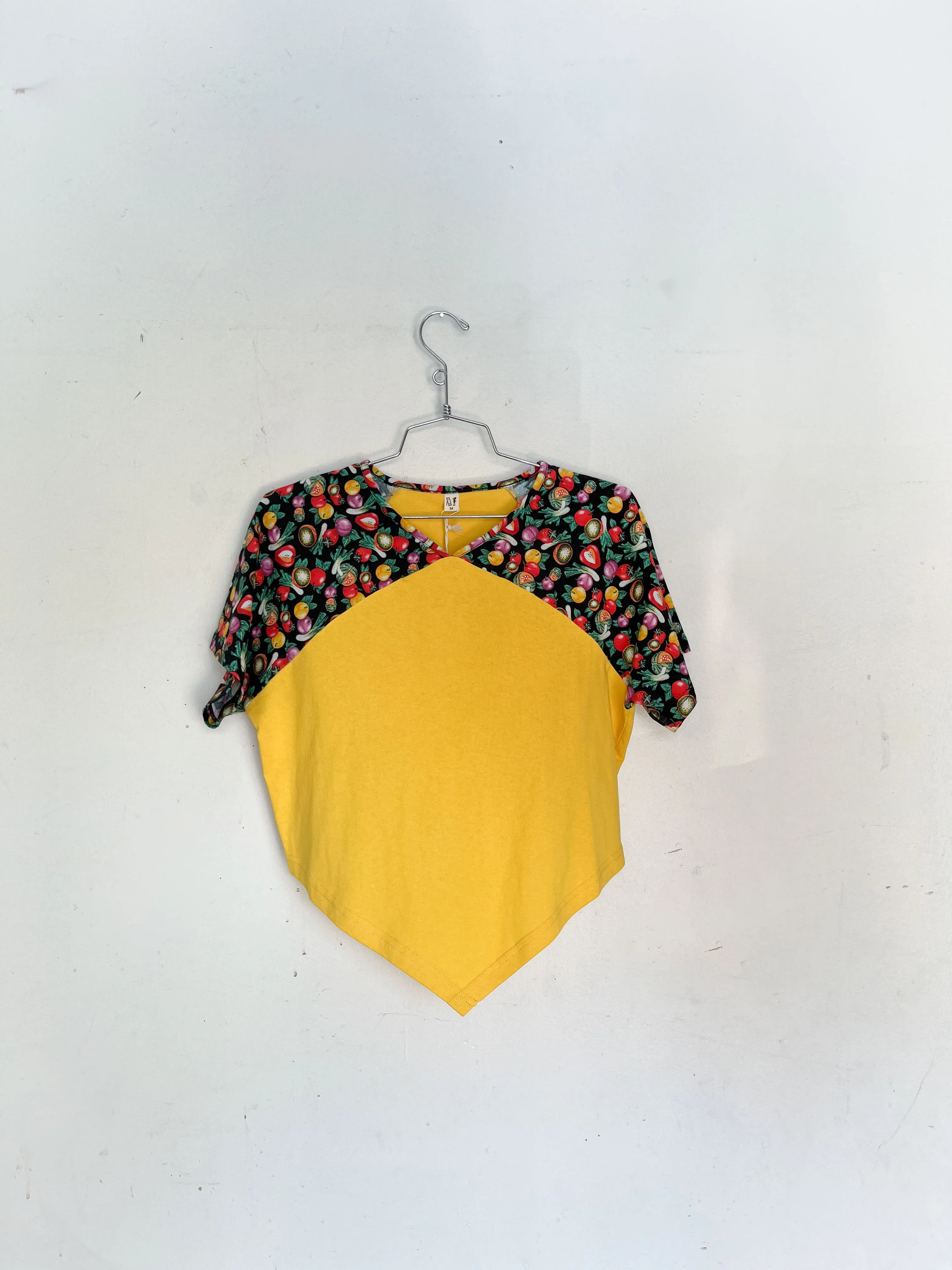 #21: M Scrap Raglan Tee - Yellow / Vegetable Medley sold by Fashion Brand Company