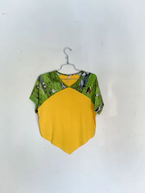 #22: L Scrap Raglan Tee - Yellow / Worst Ducks made by Fashion Brand Company