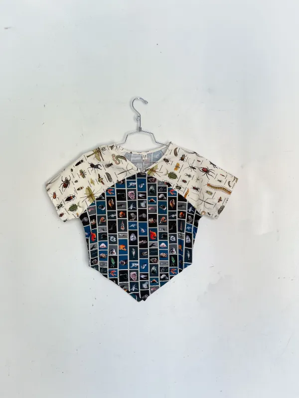 #36: S Scrap Raglan Tee - Cuter Fish / Worst Bugs made by Fashion Brand Company