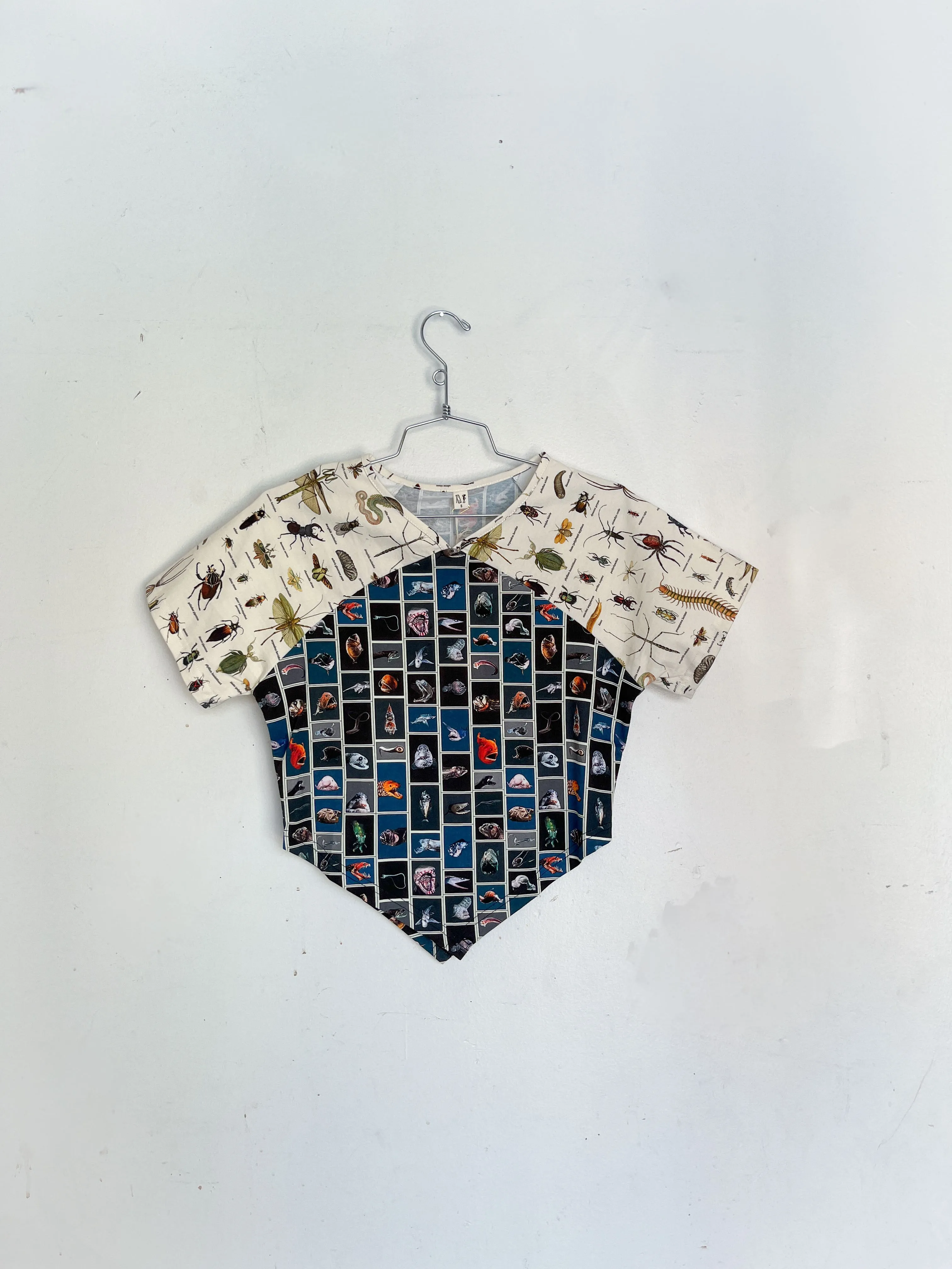 #36: S Scrap Raglan Tee - Cuter Fish / Worst Bugs sold by Fashion Brand Company
