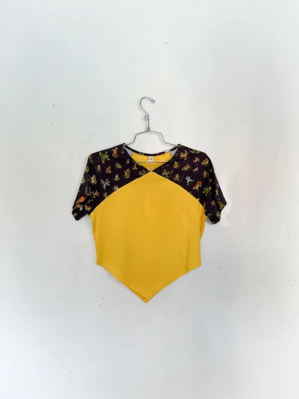 #20: Scrap Raglan Tee - Yellow / Favorite Frogs made by Fashion Brand Company