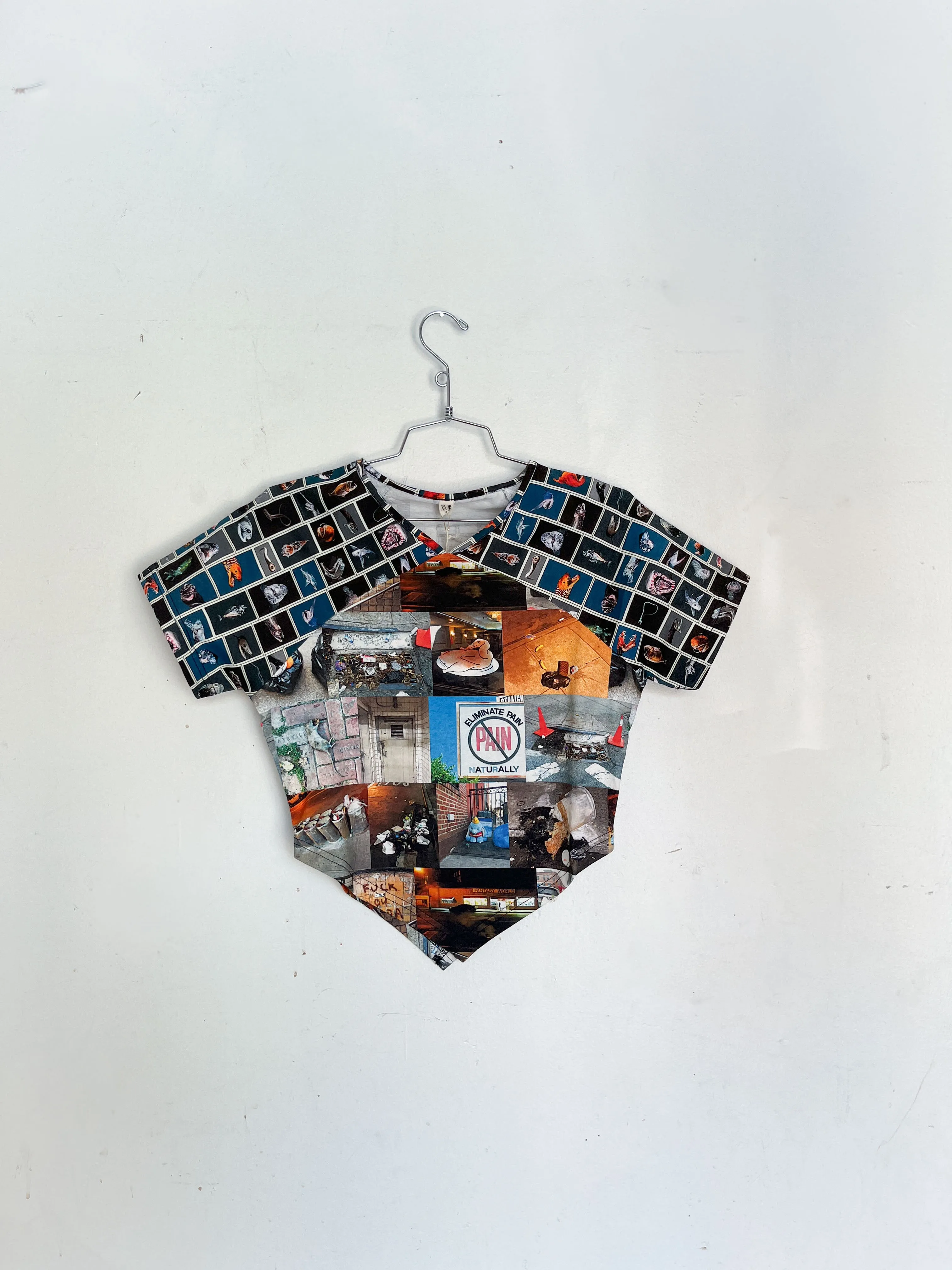 #31: Scrap Raglan Tee - Nyc Trash / Cuter Fish sold by Fashion Brand Company