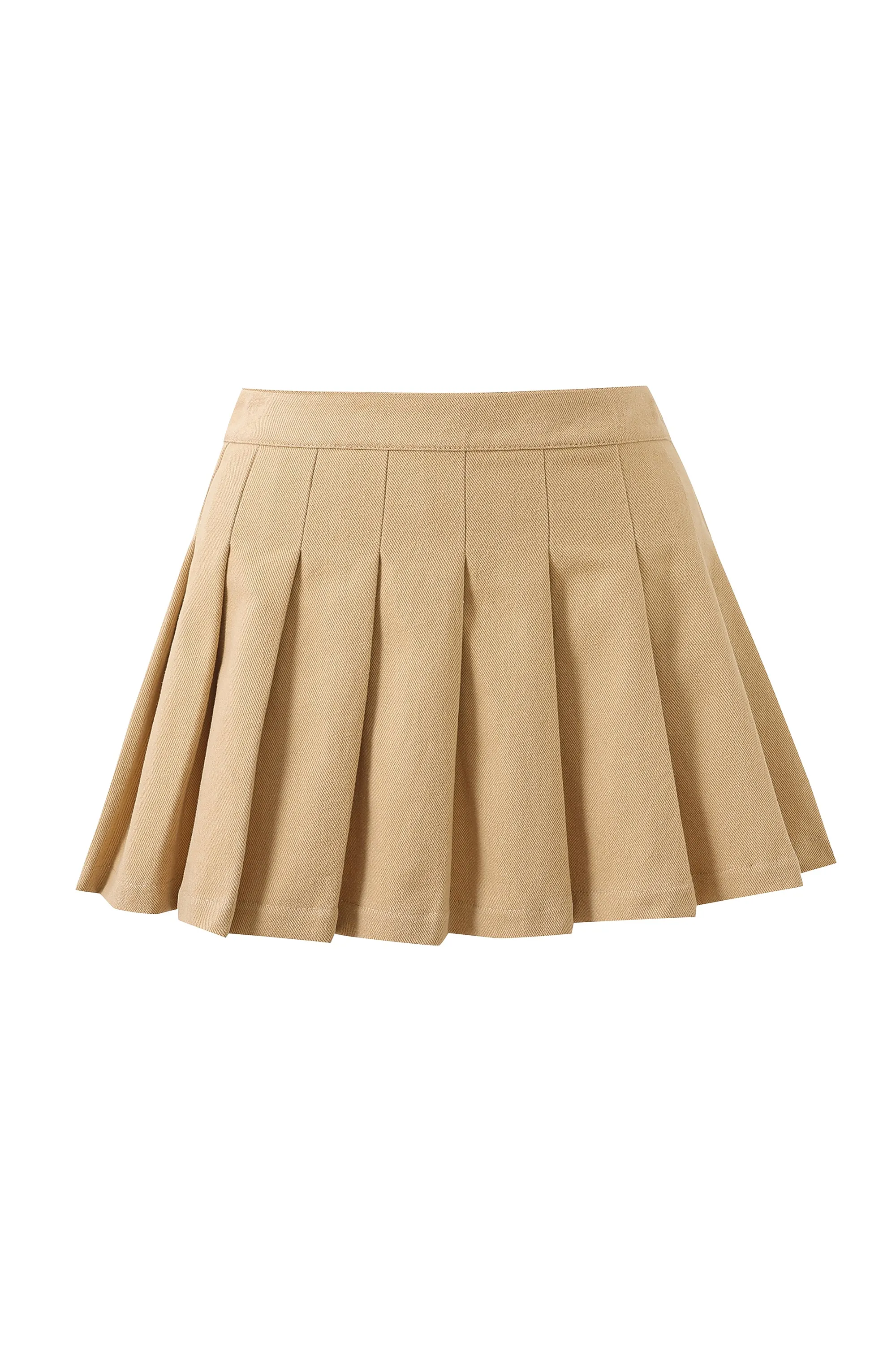 Canvas Pleated Micro Mini Skirt sold by Fashion Brand Company product image thumbnail 4