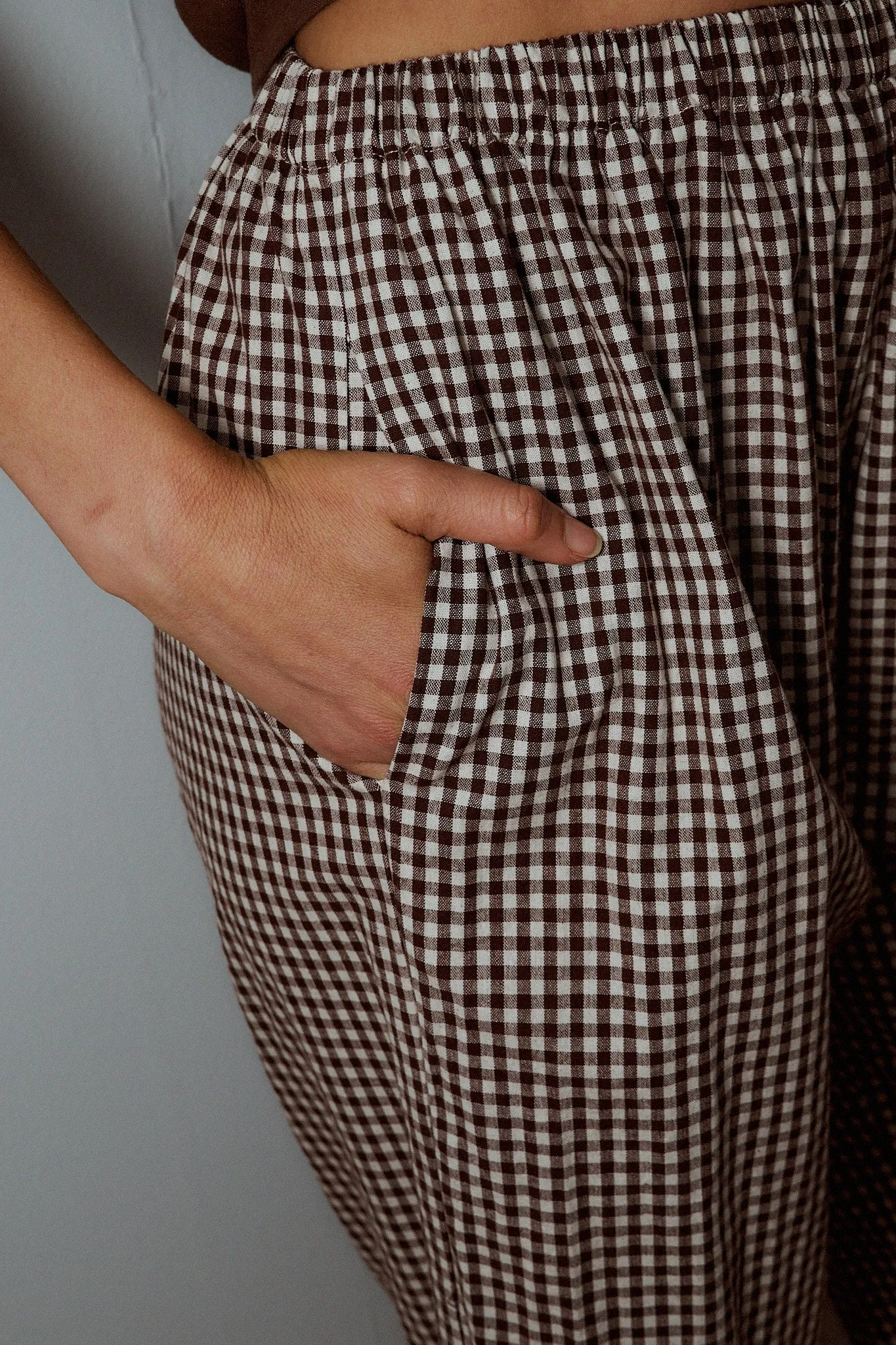 Lazy Pants Brown Gingham sold by Fashion Brand Company product image thumbnail 4