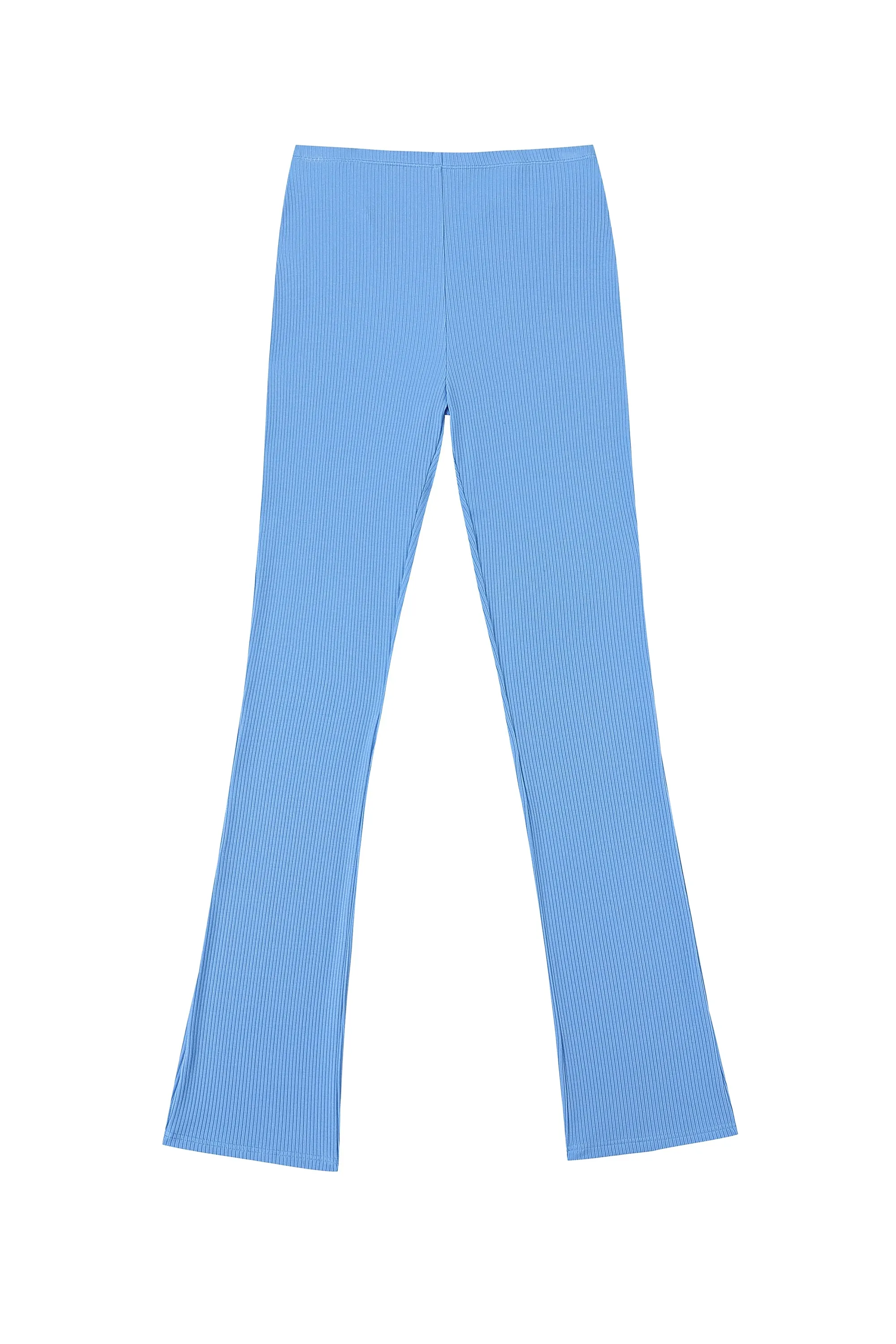 Whale Tail Tencel Rib Pants Baby Blue sold by Fashion Brand Company product image thumbnail 2