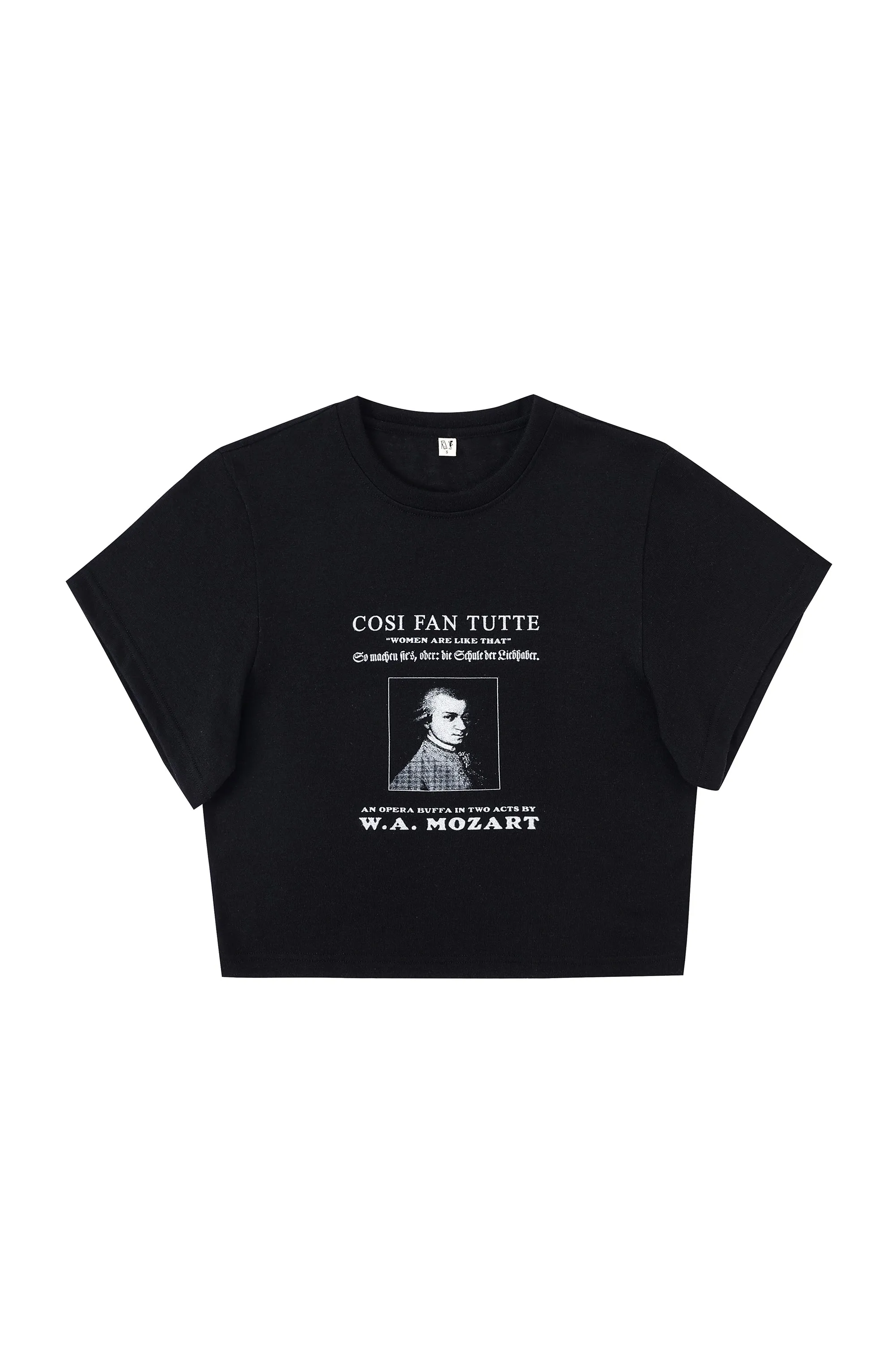 Mozart Wool Blend Tommy Tee Black sold by Fashion Brand Company product image thumbnail 4