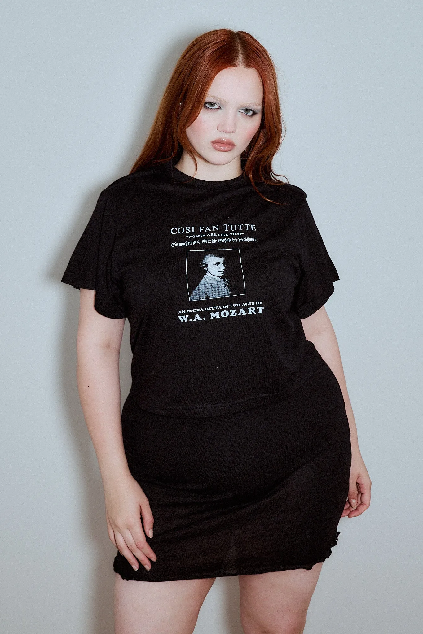 Mozart Wool Blend Tommy Tee Black sold by Fashion Brand Company product image thumbnail 5