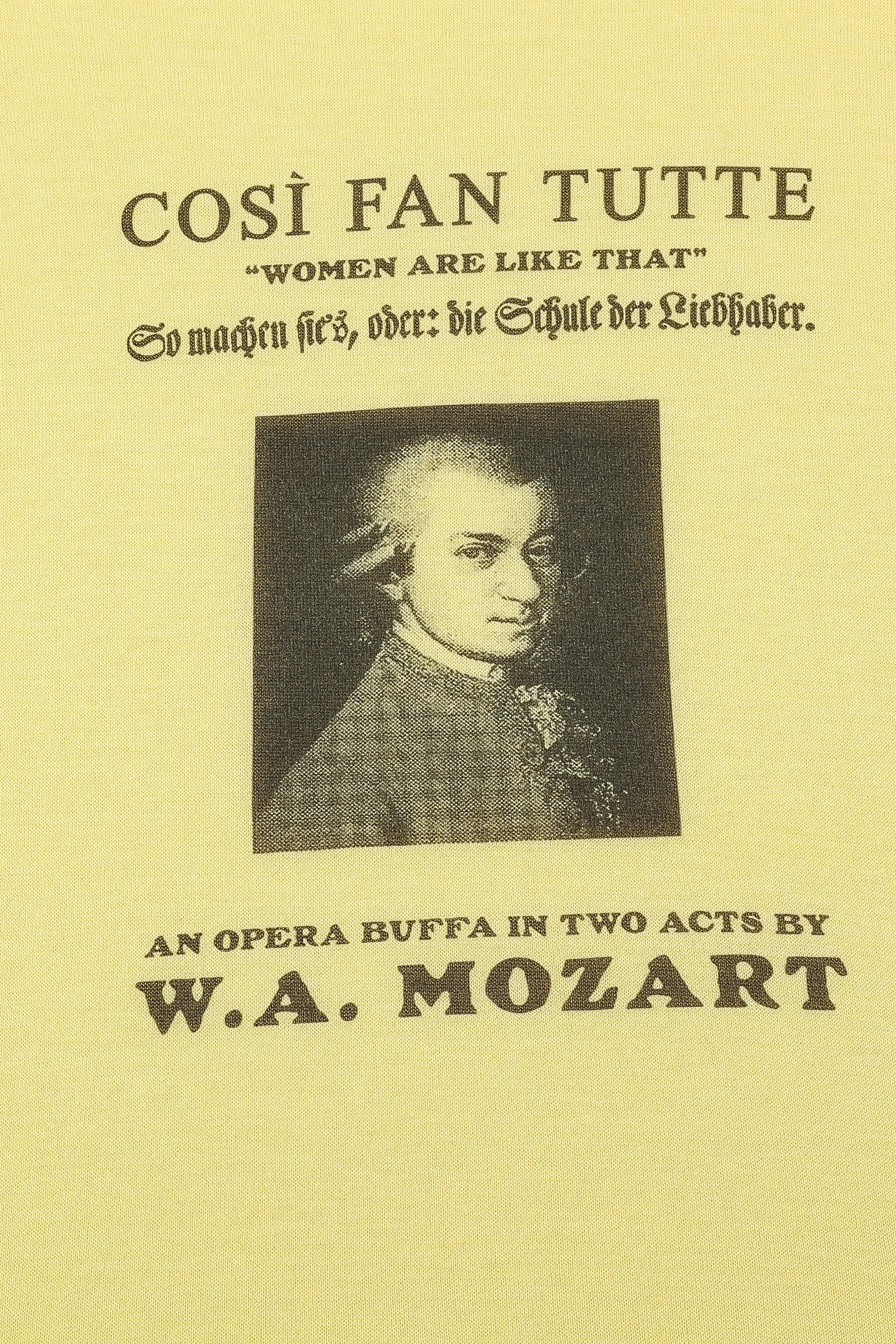 Unisex Mozart Wool Blend Tee Yellow sold by Fashion Brand Company product image thumbnail 3