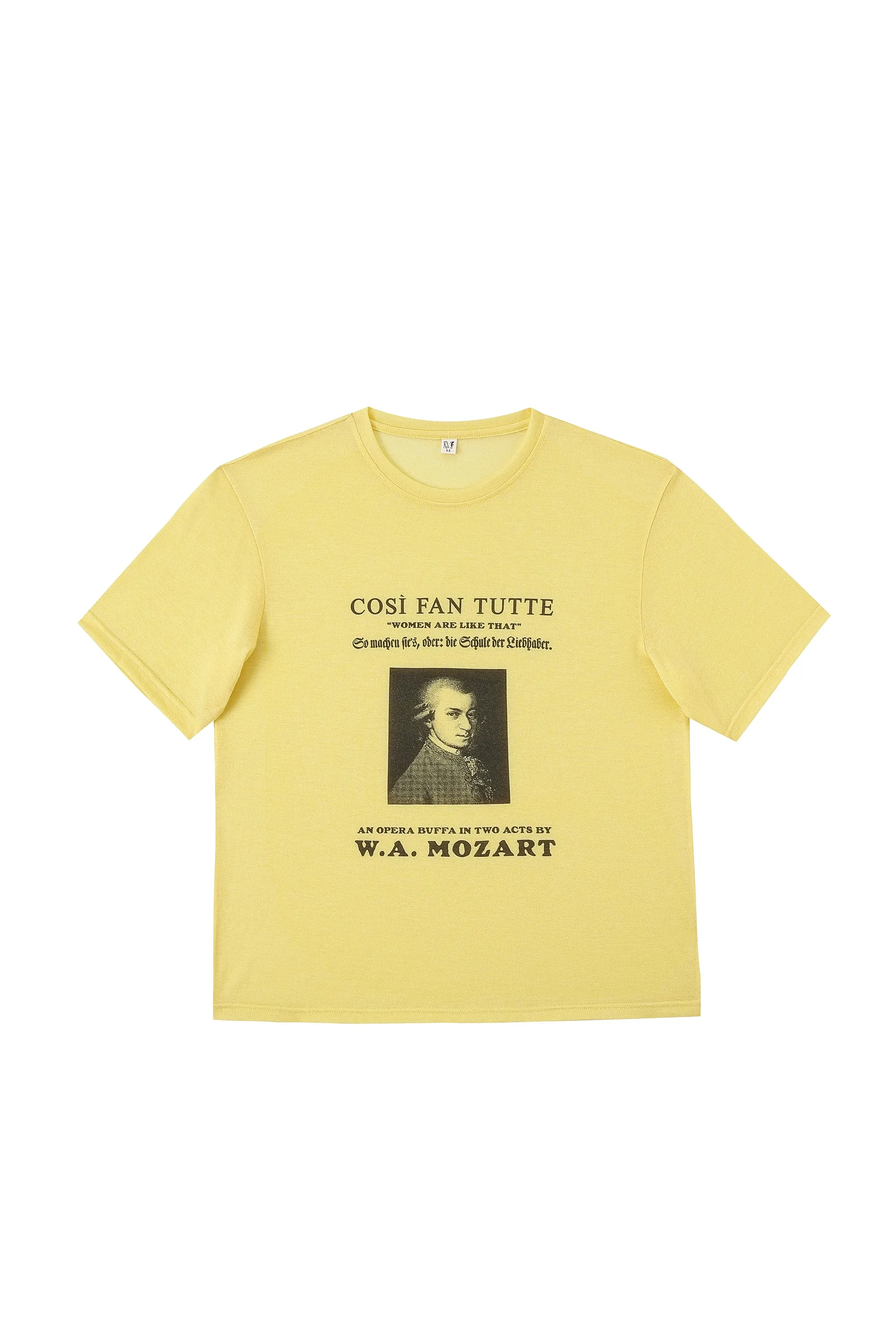 Unisex Mozart Wool Blend Tee Yellow sold by Fashion Brand Company