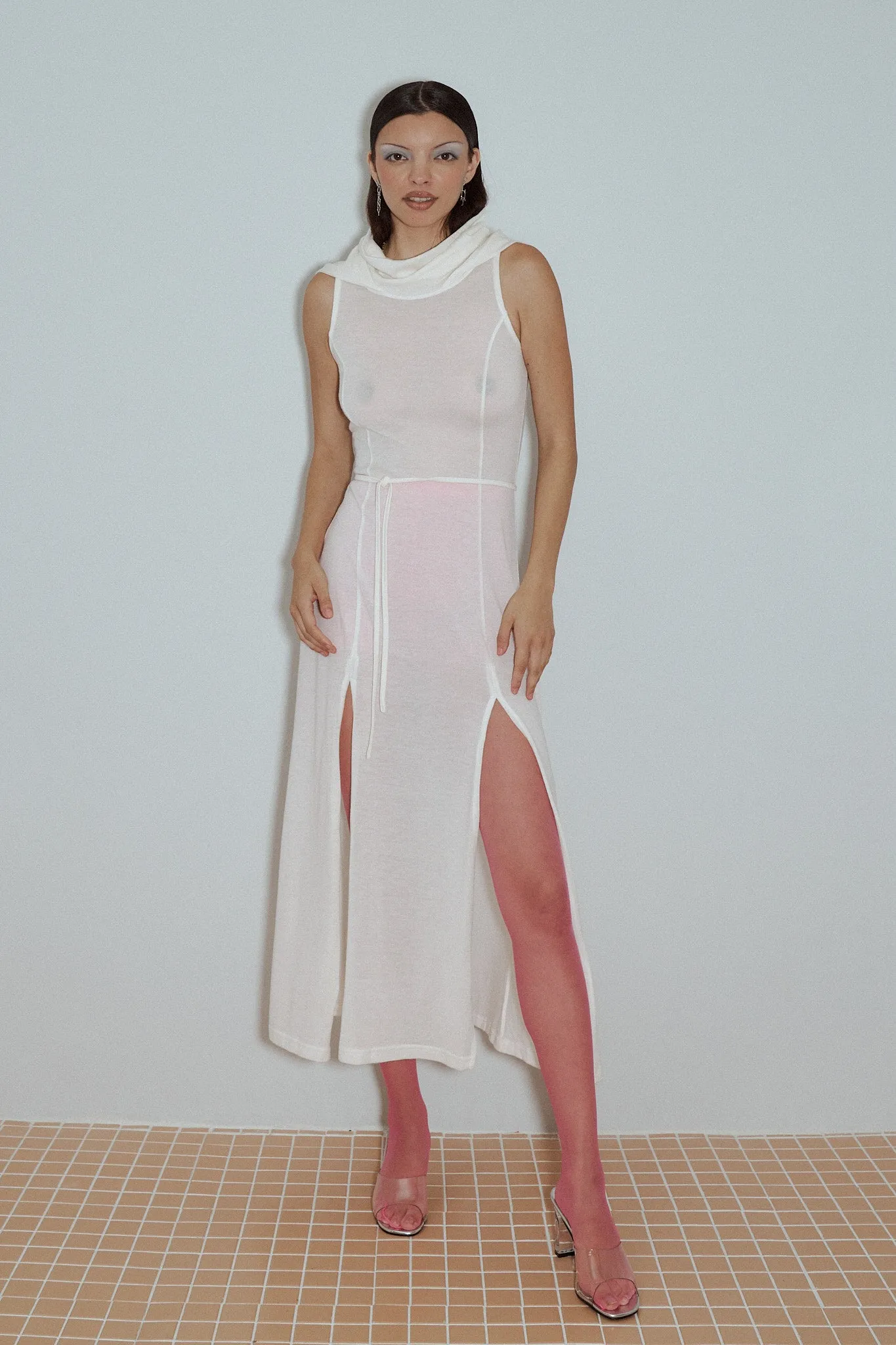 Dune Wool Blend Maxi Dress White sold by Fashion Brand Company product image thumbnail 3