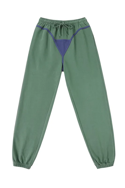 Bikini Bod Sweatpants Green/Blue made by Fashion Brand Company