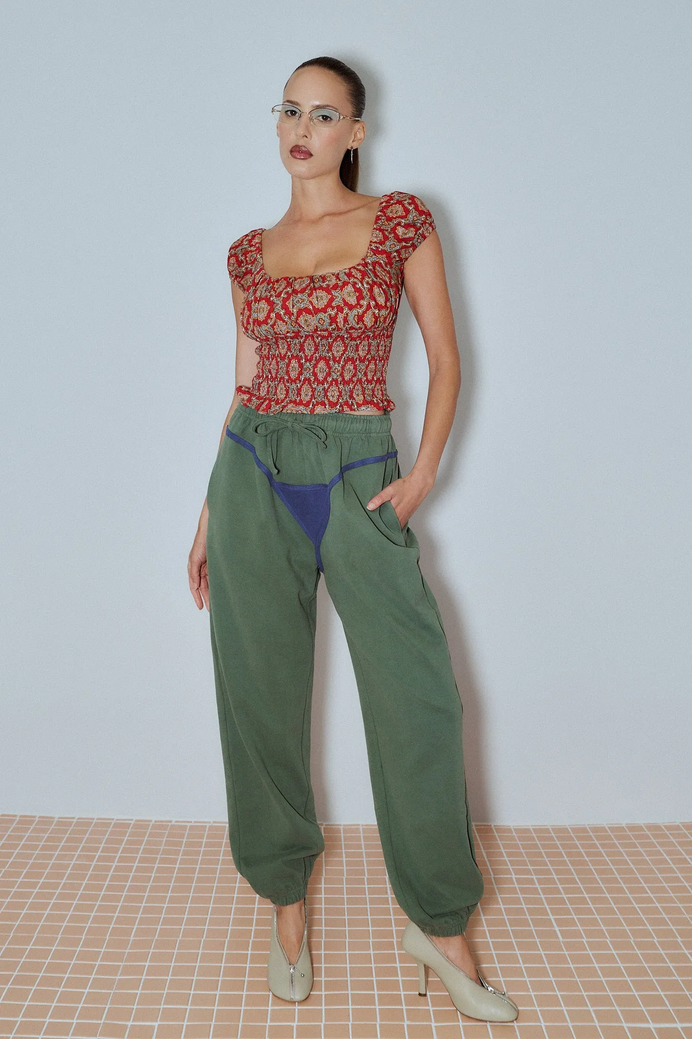 Bikini Bod Sweatpants Green/Blue sold by Fashion Brand Company product image thumbnail 3