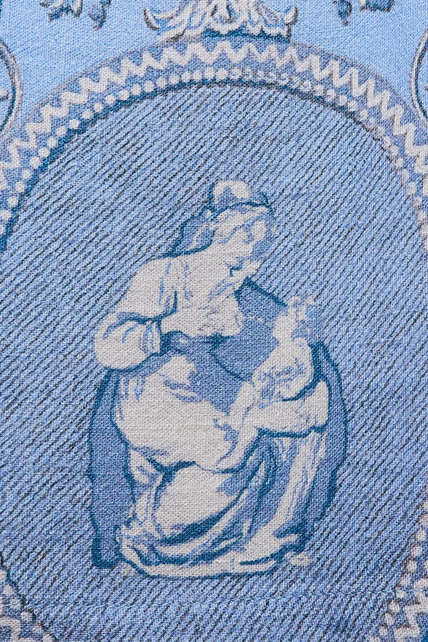 Scoop Crop Tank Soft Linen Blue "Women" Toile sold by Fashion Brand Company product image thumbnail 5
