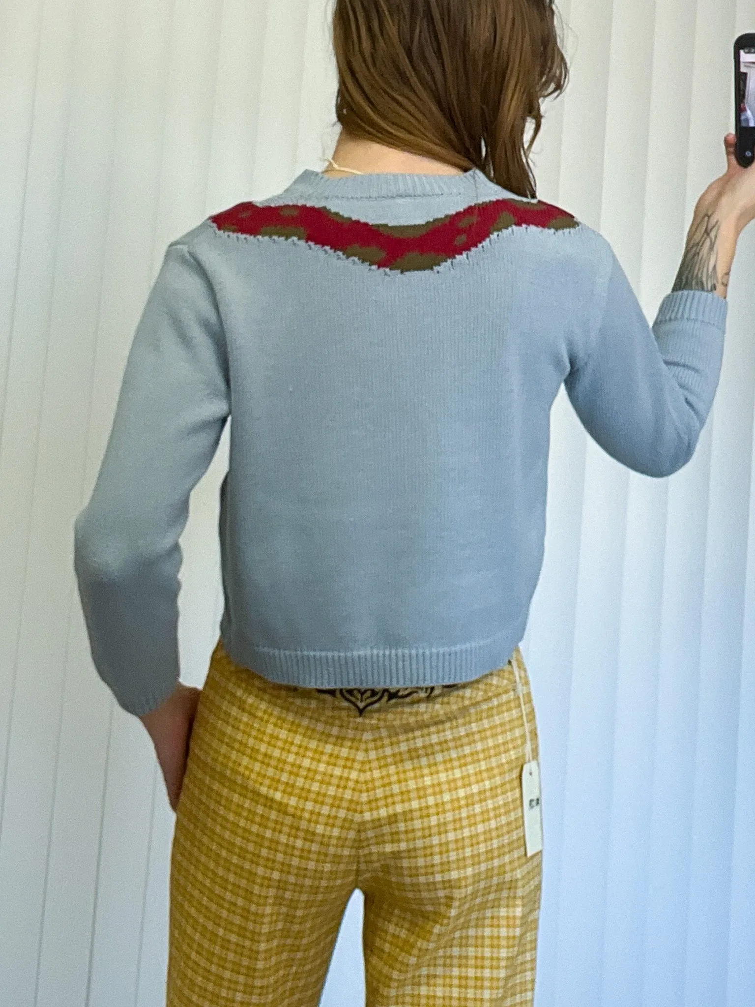SAMPLE #194 - S Snake Sweater
- Blue / Red sold by Fashion Brand Company product image thumbnail 2