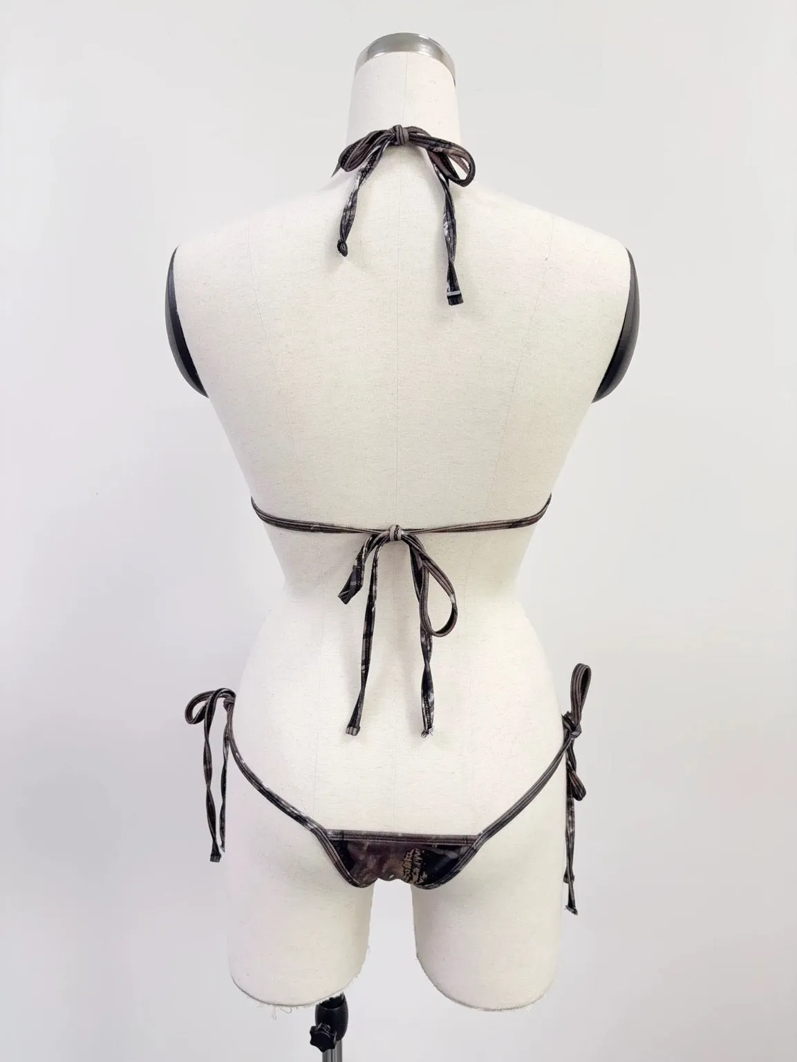 SAMPLE #215 - XS/S Micro String Bikini Set - Forest Camo sold by Fashion Brand Company product image thumbnail 2