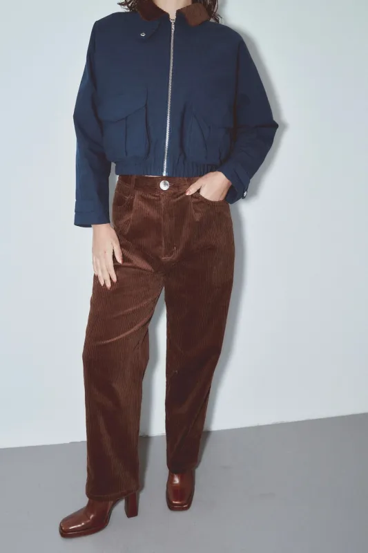 YOU BETRAYED ME Corduroy Grampa Trousers Brown made by Fashion Brand Company