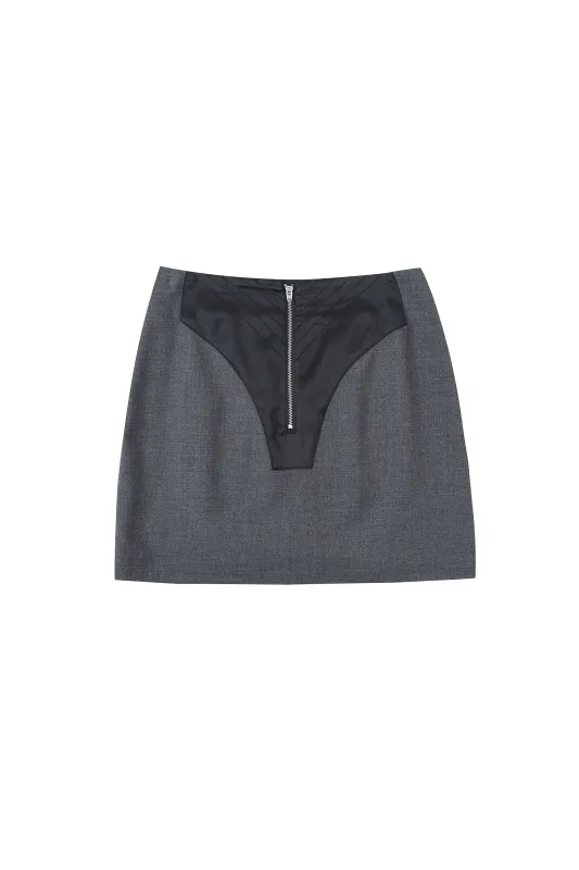 Career Woman Mini Skirt Gray made by Fashion Brand Company