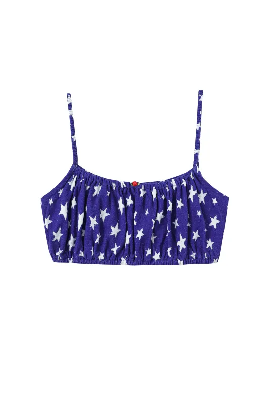 Soft Linen Strappy Bra Top Americana made by Fashion Brand Company