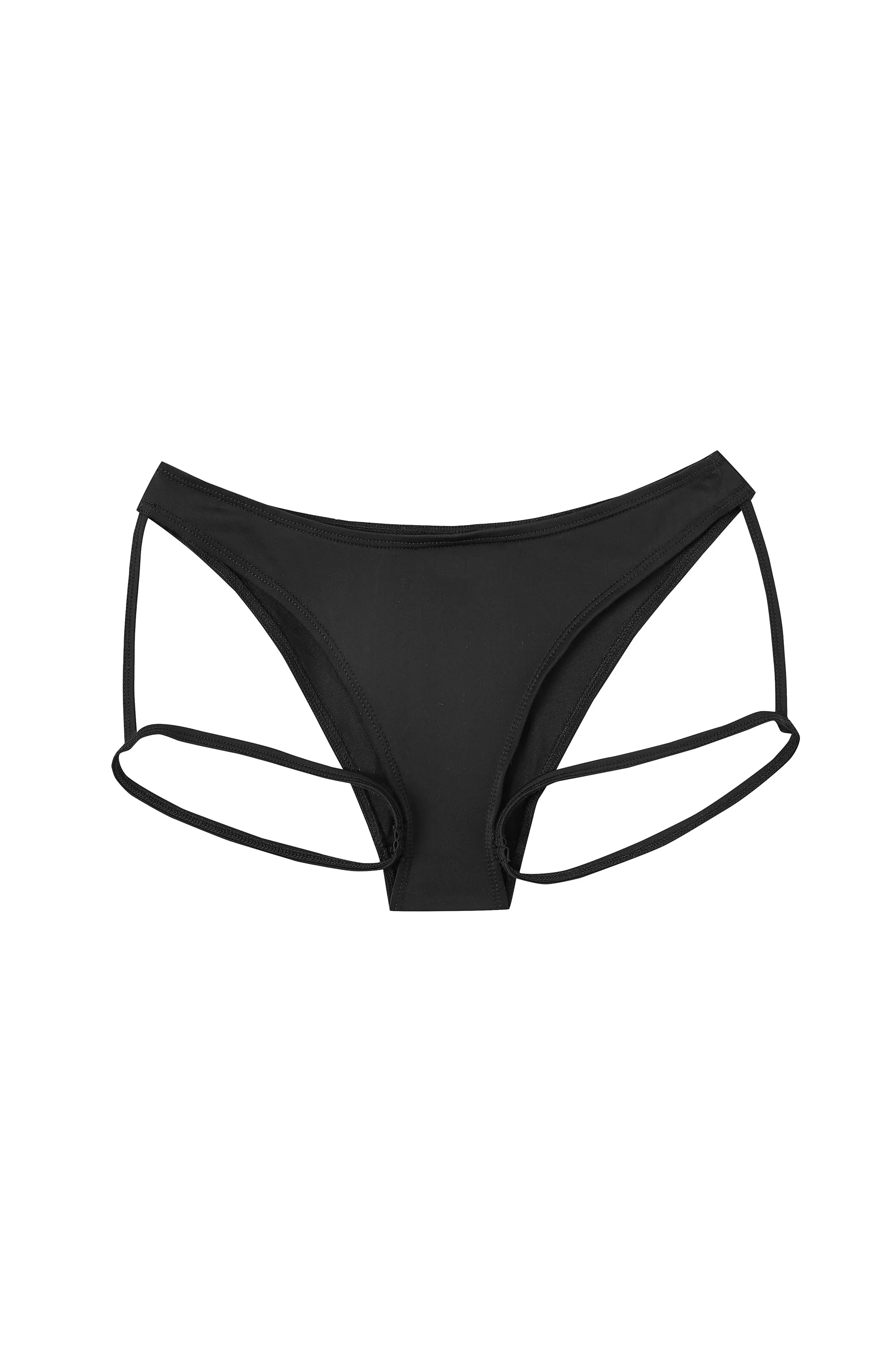 Low Rise Garter Bikini Bottom Black sold by Fashion Brand Company product image thumbnail 2