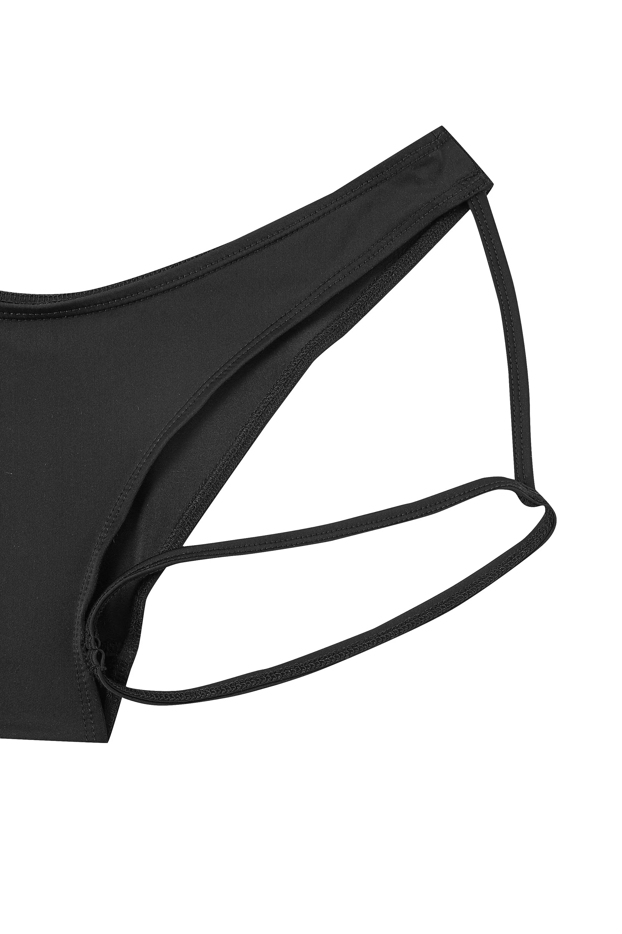 Low Rise Garter Bikini Bottom Black sold by Fashion Brand Company product image thumbnail 3