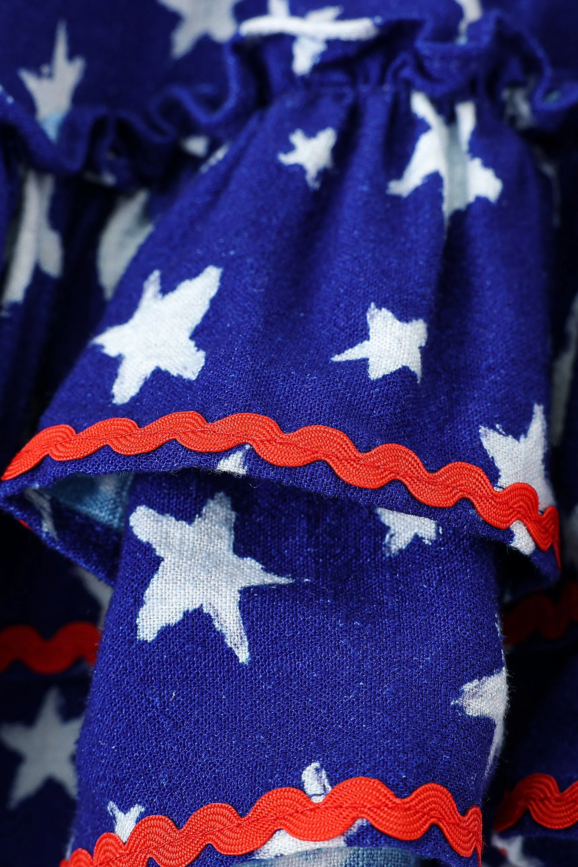 Loretta Ruffle Soft Linen Skirt Americana sold by Fashion Brand Company product image thumbnail 2